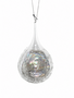 Glass Iridescent Drop Ornament