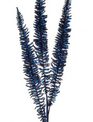 Blue Glittered Fern Spray