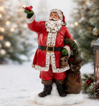 Santa Holding Cardinal