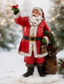 Santa Holding Cardinal