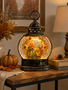 LED Fall Pumpkins w/ Critters Snowglobe