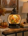LED Fall Pumpkins w/ Critters Snowglobe