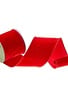 4" x 5 Yards Exquisite Red Velvet Ribbon