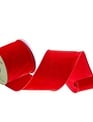 4" x 5 Yards Exquisite Red Velvet Ribbon