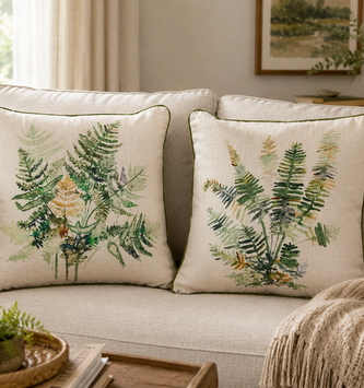 Square Wild Fern Pillow (2-Styles)