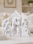 3-Piece White Nativity Set