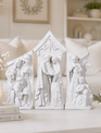 3-Piece White Nativity Set