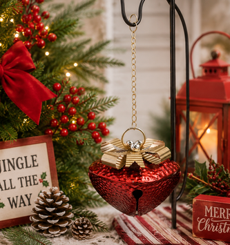 Hanging Red Christmas Jingle Bell