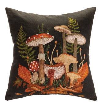 Trail of Mushrooms Pillow