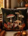 Trail of Mushrooms Pillow