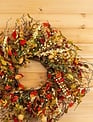 20" Cape Gooseberry Twig Wreath
