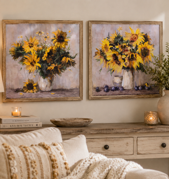 Bouquet of Sunflowers Canvas Print (2-Styles)