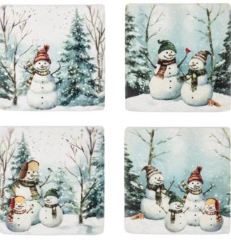 Set of 4 Snowy Day Coasters