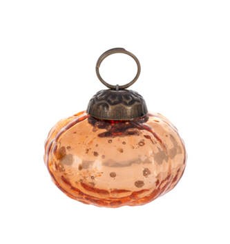 Mini Antique Mercury Glass Pumpkin