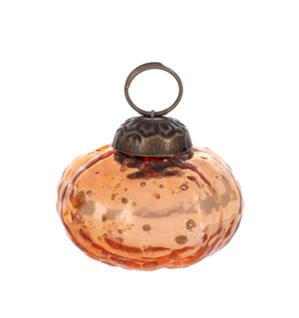 Mini Antique Mercury Glass Pumpkin
