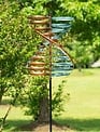 Metal Twisting Helix Wind Spinner