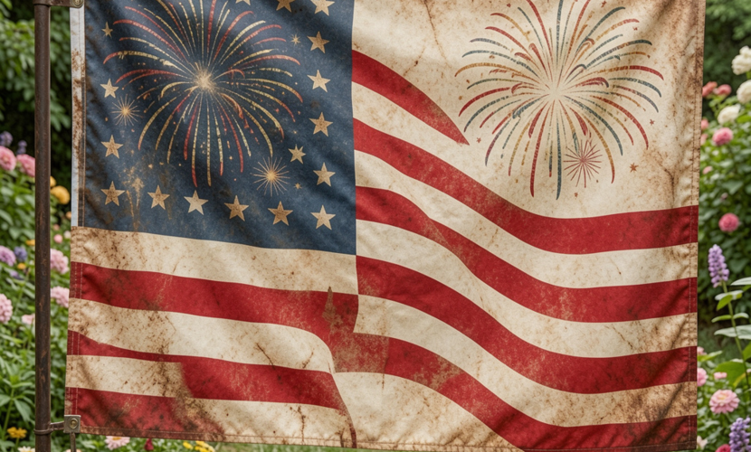 Patriotic Garden Flag Ideas for July 4th Americana Decor