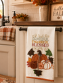 Grateful Thankful Blessed Fall Towel