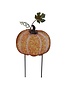 Metal Pumpkin Yard Stake (2 Sizes)