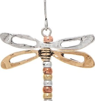 3-D Dragonfly Earrings