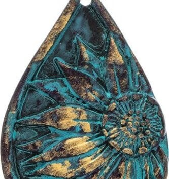 Patina Blooms Teardrop Earrings