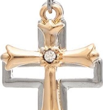 Layered Double Cross Earrings