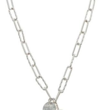 Link Chain Medallion Necklace Earrings Set