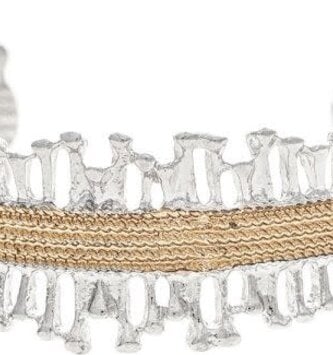 Twig Braid Chain Cuff Bracelet