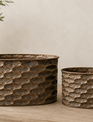 Copper Finish Oval Planter