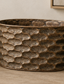 Copper Finish Oval Planter