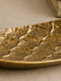 Golden Hammered Metal Tray (2 Sizes)
