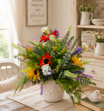 Custom Wildflower & Eucalyptus Arrangement