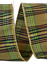 Grandisimo Fall Plaid Dupioni Wired Edge Ribbon (2 Widths)