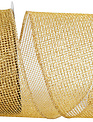 4" x 10 Yards Gold Mesh Metallic Wired Edge Ribbon