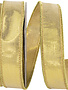7/8" x 10 Yards 2 Sided Dupioni Gold Wired Edge Ribbon