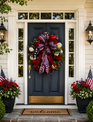 Custom Patriotic American Wreath
