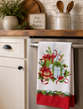 Christmas Morning Gifts & Greenery Towel