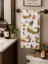 White Pumpkin Harvest Towel