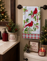 Winterberry Cardinal Towel