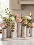Whitewashed Embossed Multi Vase