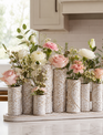 Whitewashed Embossed Multi Vase