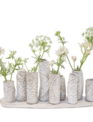 Whitewashed Embossed Multi Vase