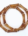 Double Strand Brown w/ Gold Bead Bracelet