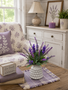 Custom Mixed Lavender in Artisan Vase