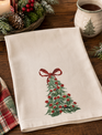 Christmas Tree with Bow Tea Towel