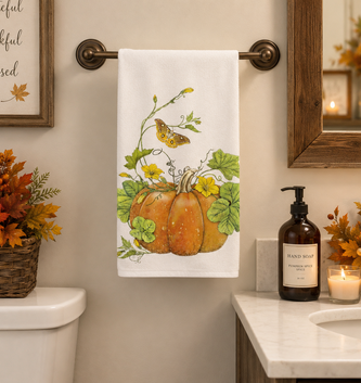 Fall Flour Sack Kitchen Towel (4-Styles)