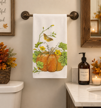 Fall Flour Sack Kitchen Towel (4-Styles)