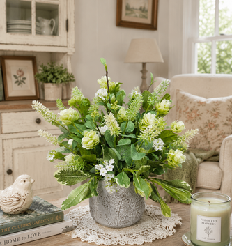 Custom Hops and Spirea Arrangement