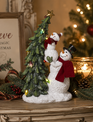 LED Snowmen Decorating Tree