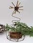 Baby Jesus in Wire Manger w/ Star